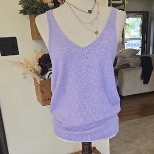 Lavender Knit Tank Top